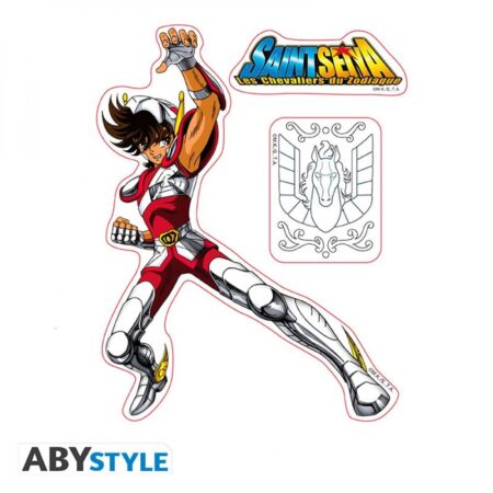 SAINT SEIYA - Stickers - 16x11cm/ 2 planches - Pégase/Shiryu