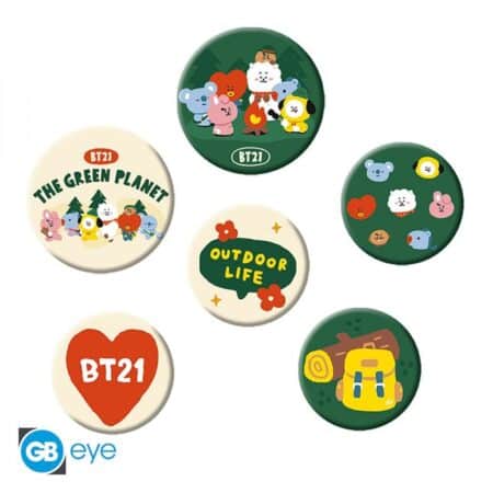 BT21 - Pack de Badges - Green Planet