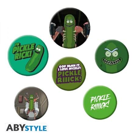 RICK AND MORTY - Pack de Badges - Pickle Rick