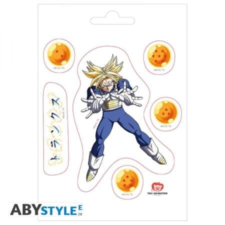 DRAGON BALL - Stickers - 16x11cm/ 2 planches - DBZ/ Gohan & Trunks