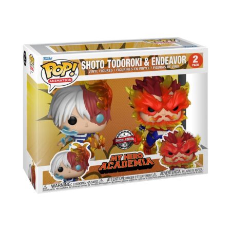 My Hero Academia POP! Todoroki et Endeavor Double Pack Vinyl figurine 9 cm