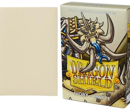 Dragon Shield Matte Sleeves x60 Japanese size Ivory