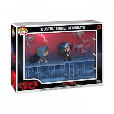Stranger Thing Moment POP! Dustin & Eddie Metal Band N°05 Vinyl 3 figurines 9 cm
