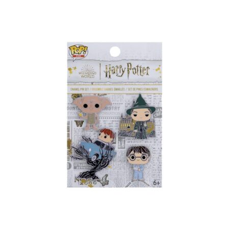 Harry Potter POP! Pin set 4 pin's émaillés HP Anniversary Chamber of Secrets 4 cm