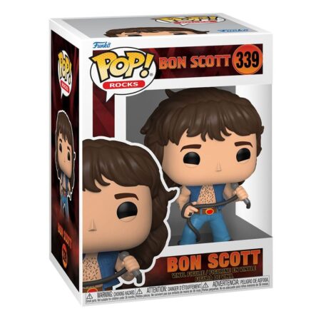 AC/DC POP! Rocks Vinyl Figurine Bon Scott 9 cm Figurines POP! AC/DC N° 339