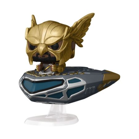 Black Adam POP! Rides Super Deluxe Vinyl figurine Hawkman in Cruiser 15 cm N°286