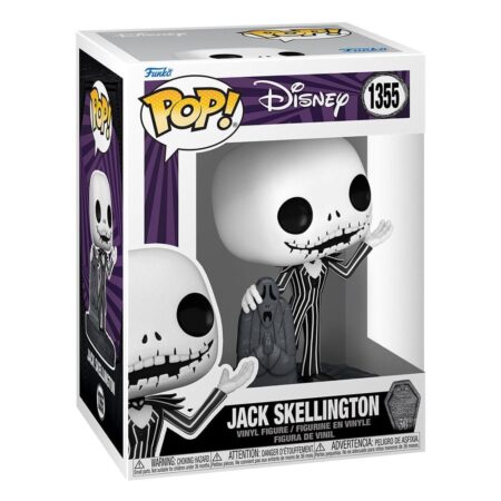 Jack avec pierre tombale N°1355 L'étrange Noël de Mister Jack - 30ème anniversaire Pop! Figurine 9cm