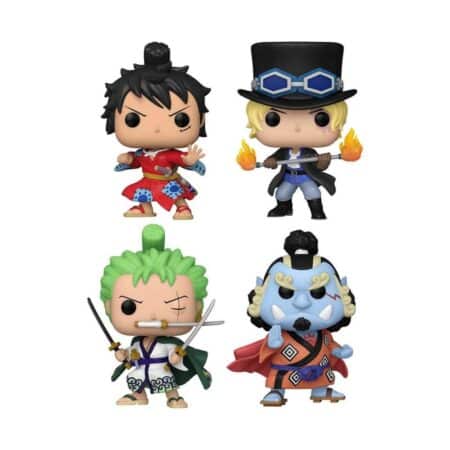 Luffytaro, Sabo, Zoro et Jinbe Pop! One Piece Pack de 4 Figurine 9cm