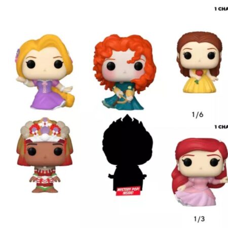 Disney Bitty Pop! 4 mini Pop! Coffret Raiponce Princesses 2,5 cm