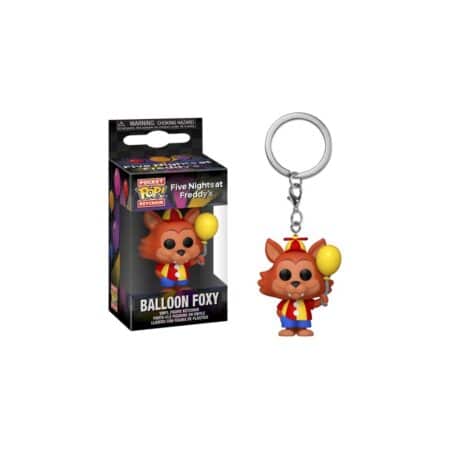 Five nights at Freddy's porte-clés Pocket POP! Vinyl Foxy avec ballon 4 cm (FNAF)