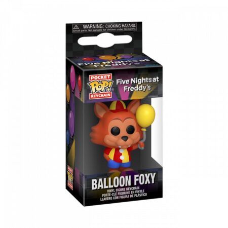 Five nights at Freddy's porte-clés Pocket POP! Vinyl Foxy avec ballon 4 cm (FNAF)