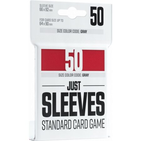 Gamegenic : 50 Just Sleeves - Standard Card Game rouge (Red)