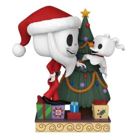 L'étrange Noël de Mister Jack Pop ! Jack et Zero avec l'arbre de Noël N°1386 Figurine Vinyle 9 cm