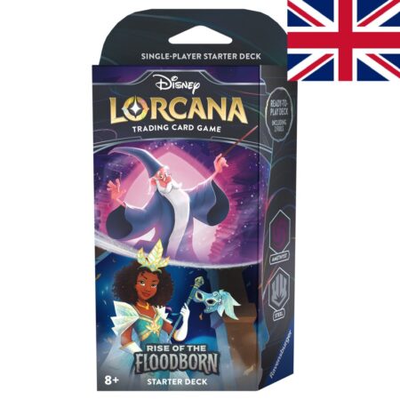 Disney Lorcana Deck Floodborn Chapter two The Devil Queen & Gaston - Ambre et Saphir  EN (Version Anglaise)