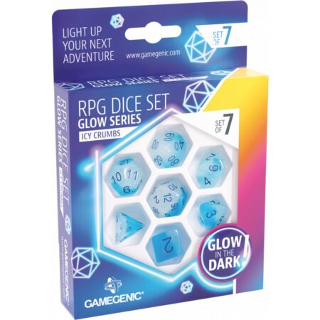 Glow Series Icy Crumbs : Set de 7 Dés