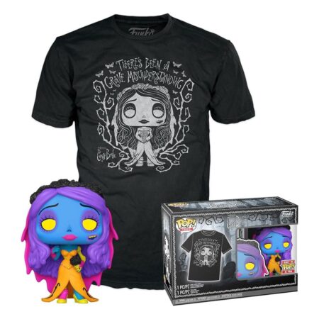 Emily POP! & Tee set Les Noces Funèbres Figurine 9cm et T-Shirt