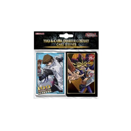 YU-GI-OH! ACC - Protège Carte (sleeves) Yugi & Kaiba Quarter Century 25ème anniversaire (100 unité)