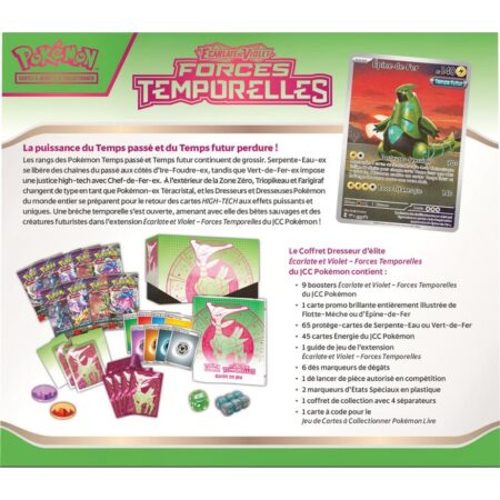 Pokémon EV05 : Coffret Dresseur d'Élite - Forces Temporelles Vert-de-Fer Écarlate et Violet