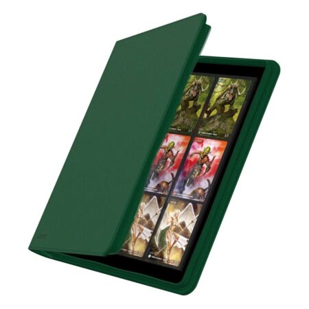 Ultimate Guard Zipfolio 480 - 24-Pocket XenoSkin (Quadrow) - Vert