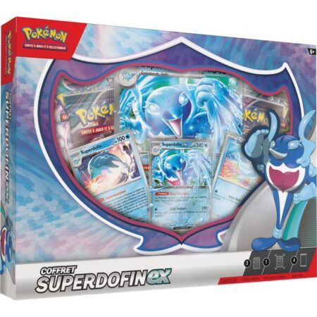 Pokémon : Coffret Superdofin Ex 4 boosters Version française