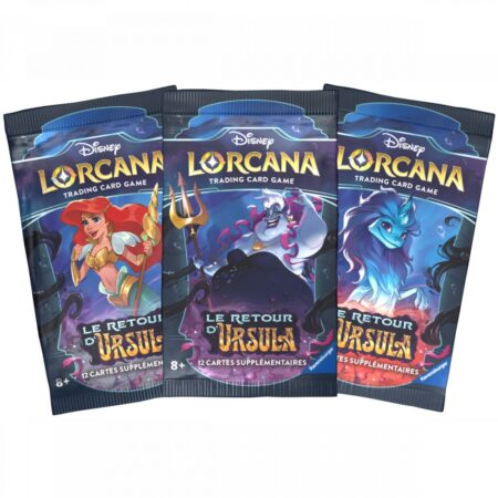 Disney LORCANA - Quatrième Chapitre : Le Retour D'Ursula - Lot de 3 Boosters - Français (FR)