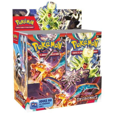 Boîte de 36 Boosters Pokémon -  Flammes obsidiennes Ecarlate et Violet EV03 VF