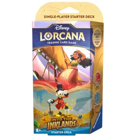 Disney LORCANA - Troisième Chapitre : Les Terres D'encres / Into the Inklands Deck Vaiana et Picsou (Rubis et Saphir) - Anglais (VO)