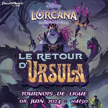 Tournois de ligue Lorcana - Le Retour d'Ursula - 08.06.24 à 16H30