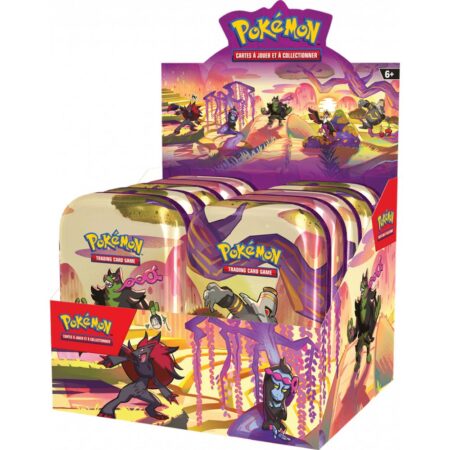 Case scellée de 10 Mini Tin Box Pokémon EV6.5 : Fable Nébuleuse