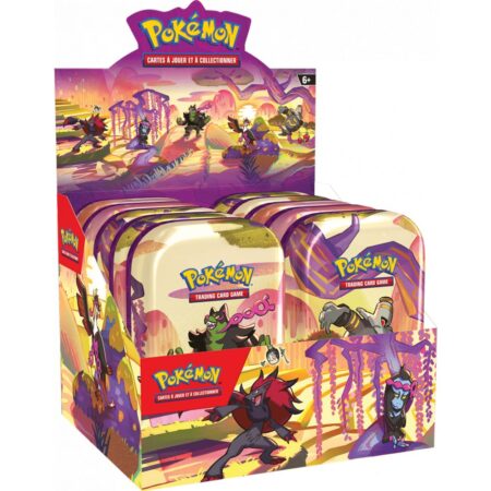 Case scellée de 10 Mini Tin Box Pokémon EV6.5 : Fable Nébuleuse