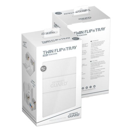 Ultimate Guard Twin Flip`n`Tray 200+ XenoSkin Monocolor Blanc