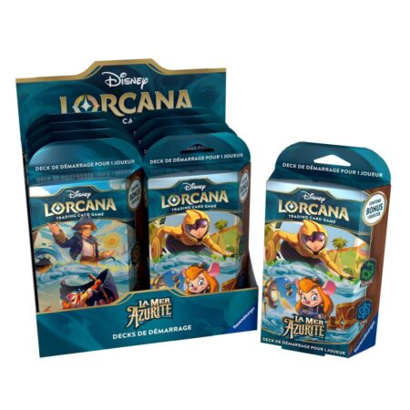 Disney LORCANA - Sixième Chapitre : La Mer Azurite - Case scellée de 8 Decks préconstruits - Français (VF) - PRÉCOMMANDE