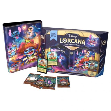 Disney LORCANA - Sixième Chapitre : La Mer Azurite - Coffret collector Stitch - Français (VF) - PRÉCOMMANDE