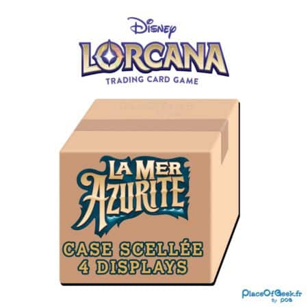 Disney LORCANA - Sixième Chapitre : La Mer Azurite - Case scellée de 4 Display 24 Boosters - Français (VF) - PRÉCOMMANDE