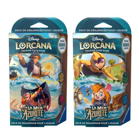 Disney LORCANA - Sixième Chapitre : La Mer Azurite - Lot des 2 decks - Français (VF) - PRÉCOMMANDE