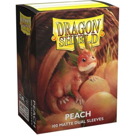 Dragon Shield Dual Matte Peach 100 pochettes