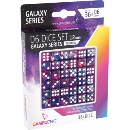 Galaxy Series -Nebula- Set de 36 Dés de 6 - 12mm