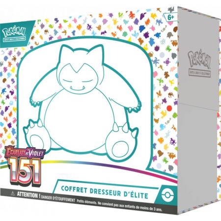 Pokémon Ecarlate et Violet EV3.5 : Coffret Dresseur d'Elite Ronflex 151 (Elite Trainer Box ETB) VF