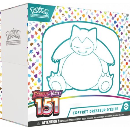 Pokémon Ecarlate et Violet EV3.5 : Coffret Dresseur d'Elite Ronflex 151 (Elite Trainer Box ETB) VF