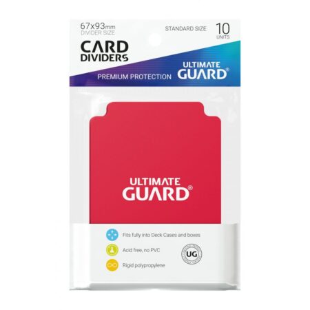 Ultimate Guard 10 Intercalaires (Card Dividers) Standard Rouge