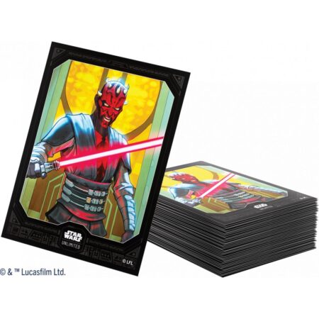 GameGenic : Star Wars Unlimited 60 Art Sleeves : Darth Maul (+1 clear sleeve)