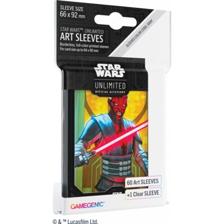 GameGenic : Star Wars Unlimited 60 Art Sleeves : Darth Maul (+1 clear sleeve)