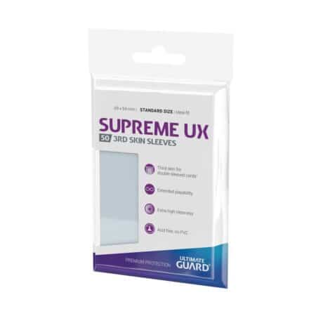 Ultimate Guard 50 pochettes Supreme UX 3rd Skin Sleeves taille standard Transparent
